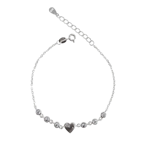 PULSEIRA PB925 6ZS 3MM E 1 CORAÇÃO LISO LOVE 5ZS CANTO 50573