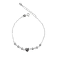 PULSEIRA PB925 6ZS 3MM E 1 CORAÇÃO LISO LOVE 5ZS CANTO 50573