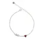PULSEIRA PB925 INFINITO LISO 9MM C/ CORAÇÃO 5MM RESINA 50691