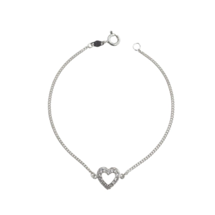 PULSEIRA PB925 CORAÇÃO CRAVEJADO VAZADO 240099