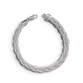 Pulseira P925 Trançada 5 Fios Quadrada  240358
