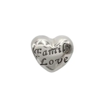 BERLOQUE PRATA 925 SEPARADOR CORAÇÃO FAMILY LOVE 250690