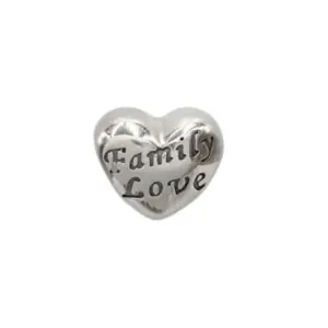 BERLOQUE PRATA 925 SEPARADOR CORAÇÃO FAMILY LOVE 250690