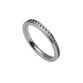 ALIANÇA DE AÇO CRAVEJADA 2,2MM 4315 F