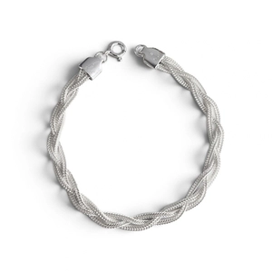 PULSEIRA PB925 TRANÇADA 3 FIOS ELO QUADRADO 240357