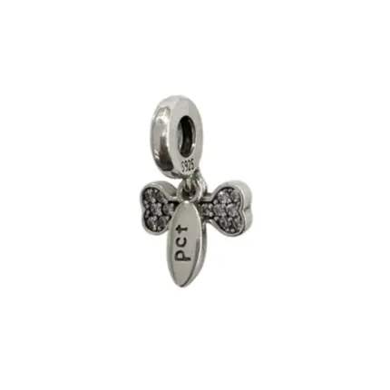BERLOQUE PRATA 925 OSSO CRAVEJADO PLACA PET 30738 / 30701