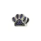 BERLOQUE PRATA 925 PATINHA CRAVEJADA 12MM 30720