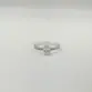 ANEL PB925 solitário z oval 7mm X 5mm aro cravej. 10742