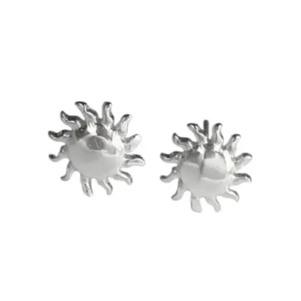 BRINCO PRATA 925 SOL LISO 8MM 5047