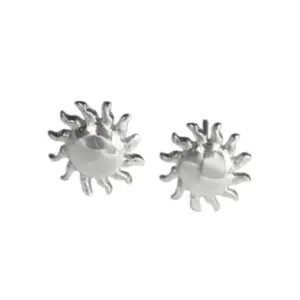 BRINCO PRATA 925 SOL LISO 8MM 5047