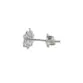 BRINCO PRATA 925 FLOR DE LÓTUS LISO VAZADO BR1174