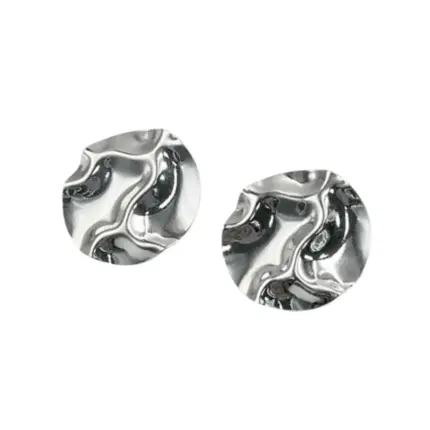BRINCO PRATA 925 CIRCULO TEXTURA 21MM BR1182