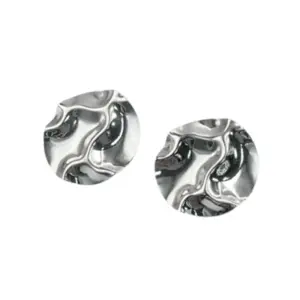 BRINCO PRATA 925 CIRCULO TEXTURA 21MM BR1182
