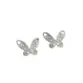 BRINCO PRATA 925 BORBOLETA 9MM TRABALHADA 2053