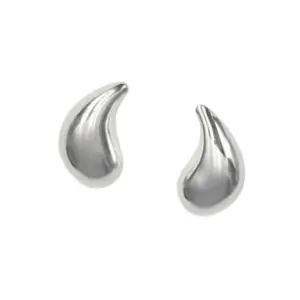 BRINCO PRATA 925 GOTA LISA 13,5X7MM BR1128