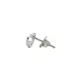 BRINCO PRATA 925 CORAÇÃO LISO COM CRISTAL 7MM 2011