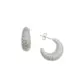 ARGOLA PRATA 925 COM TARRAXA LARGA ESTRELAS VAZ 17MM 2800708000