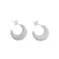 ARGOLA PRATA 925 COM TARRAXA LARGA ESTRELAS VAZ 17MM 2800708000
