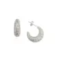 ARGOLA PRATA 925 COM TARRAXA LARGA TRAMA DUPLA VAZ 17MM 2800738000