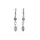 BRINCO PRATA 925 ARGOLA LISA COM ZIRCONIA NAVETE E REDONDA 5307
