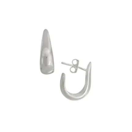 BRINCO PB925 MEIA ARGOLA GOTA LISA 16X3MM 5362