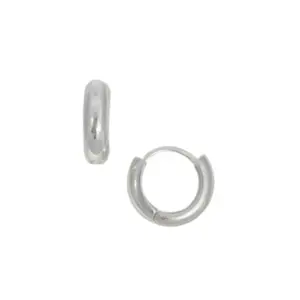 BRINCO PRATA 925 ARGOLINHA LISA ARTICULADA 10X3,5MM 5291