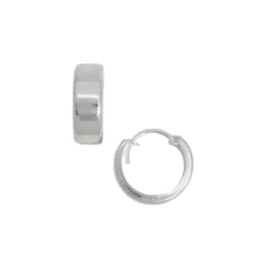 BRINCO PRATA 925 ARGOLA QUADRADA LISA 14,5X5,5MM