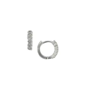 ARGOLA PRATA 925 CRAVEJADA 10Z 17X2MM 5269