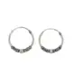 BRINCO PRATA ARGOLA BALI 18MM ESPIRAL