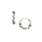 BRINCO PRATA 925 ARGOLA BALI P 12MM CORDA