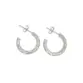 ARGOLA PRATA 925 COM TARRAXA RENDA ITALIANA TRAMA 11MM 2800188000