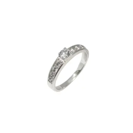 Anel PB925 solitário 3mm 4 garras aro crav. 4zs lat. 270704