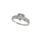 ANEL PB925 SOLITÁRIO CORAÇÃO 6MM C/ ARO LISO E CRAV. TORC. 10996