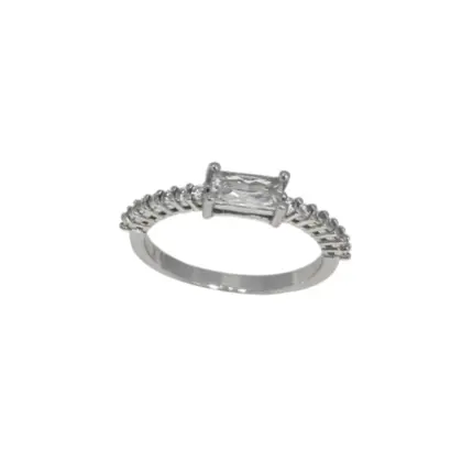 ANEL PR925 SOLITARIO ARO CRAV. C/ Z RET. 6MM X 4MM 12493003