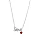 CORRENTE PB925 LOVE CRAVEJADO C/ CORAÇÃO RESINA 40556