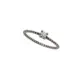 ANEL PB925 SOLITÁRIO 3MM 4 GARRAS ARO ENV. PONT. A-452-05