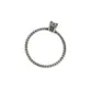 ANEL PB925 SOLITÁRIO 3MM 4 GARRAS ARO ENV. PONT. A-452-05