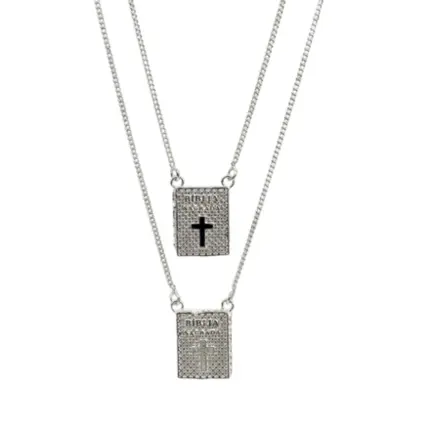 ESCAPULARIO PB925 TRADICIONAL CRUCIFIXO RENDA ITALIANA  8800588000