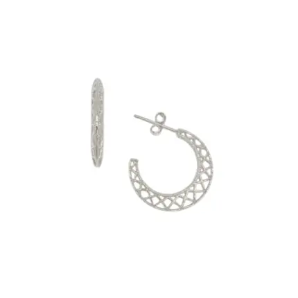ARGOLA PB925 COM TARRAXA TRAMA ZIGZAG 12MM 2800548000