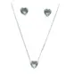 CONJUNTO PB925 Z CORAÇÃO 8MM 4 GARRAS
