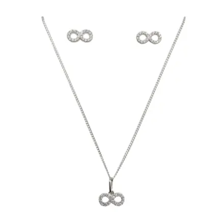 CONJUNTO PB925 INFINITO CRAVEJADO P 280755