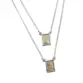 ESCAPULÁRIO PB925 COM FILETE DE OURO GRUME NOSSA SENHORA APARECIDA FILETADA 4,3G