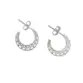 ARGOLA PB925 COM TARRAXA FLORAL QUADRADA 13MM 2800608000