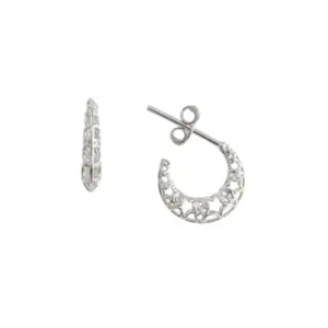ARGOLA PB925 COM TARRAXA RENDA ITALIANA ESTRELAS 12MM 2800278000