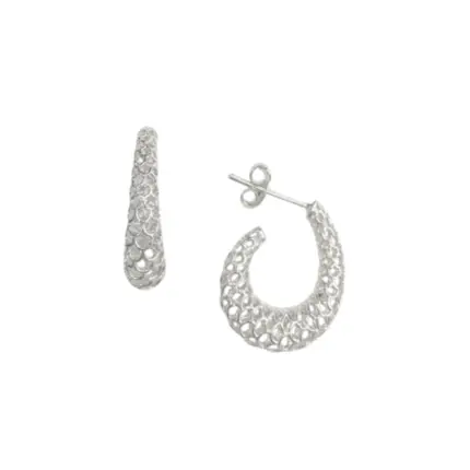 ARGOLA PB925 COM TARRAXA ESCAMA GOTA 18X15MM 2800168000