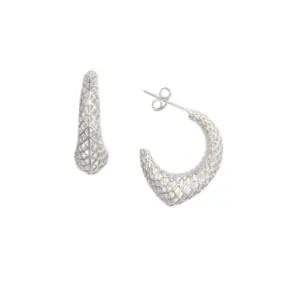 ARGOLA PB925 COM TARRAXA TRAMA ABERTA GOTA 21X16MM 2802018000
