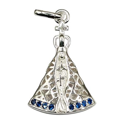 PINGENTE PB925 NOSSA SENHORA APARECIDA LISA COM 8ZS 4-00669S