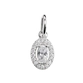PINGENTE PB925 PRINCESINHA Z OVAL BORDA CRAV. 8MM X 7MM 3196 / 4-00012E