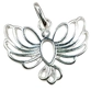 PINGENTE PB9252 PASSARO LISO VAZADO COM PONTO DE LUZ 4-00478C