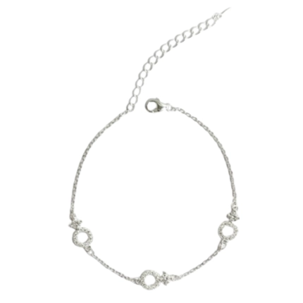 PULSEIRA P925 CIRCULO CRAVEJADO VAZ. E PONTO DE LUZ 5-01151C